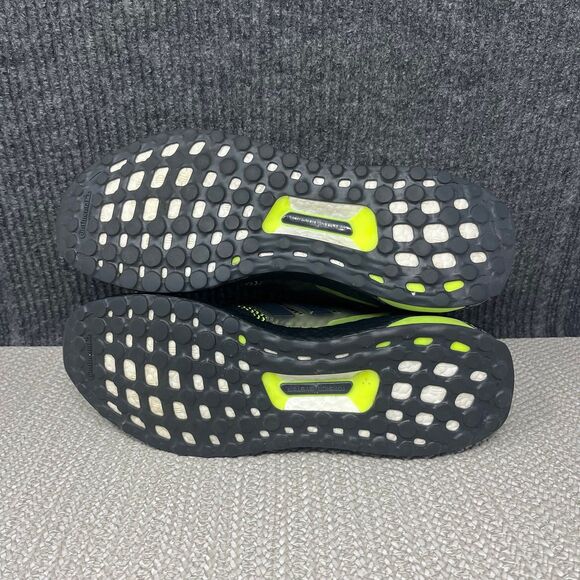 Adidas Ultraboost 1.0 Black Lucid Lemon Green Running Shoes Mens 8.5 ID9682 main image 4
